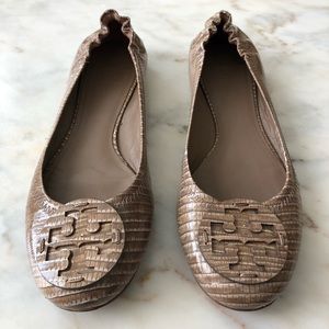Tory Burch flats in Brazil Nut